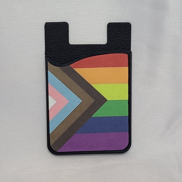 Progress Pride Phone Card Holder - Picture 4 of 5